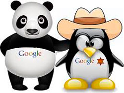 Aggiornamenti algoritmo di Google: Panda e Penguin che penalizzano i backlink artificiali e le attività di link farm e favoriscono il natural linking e il seo puro