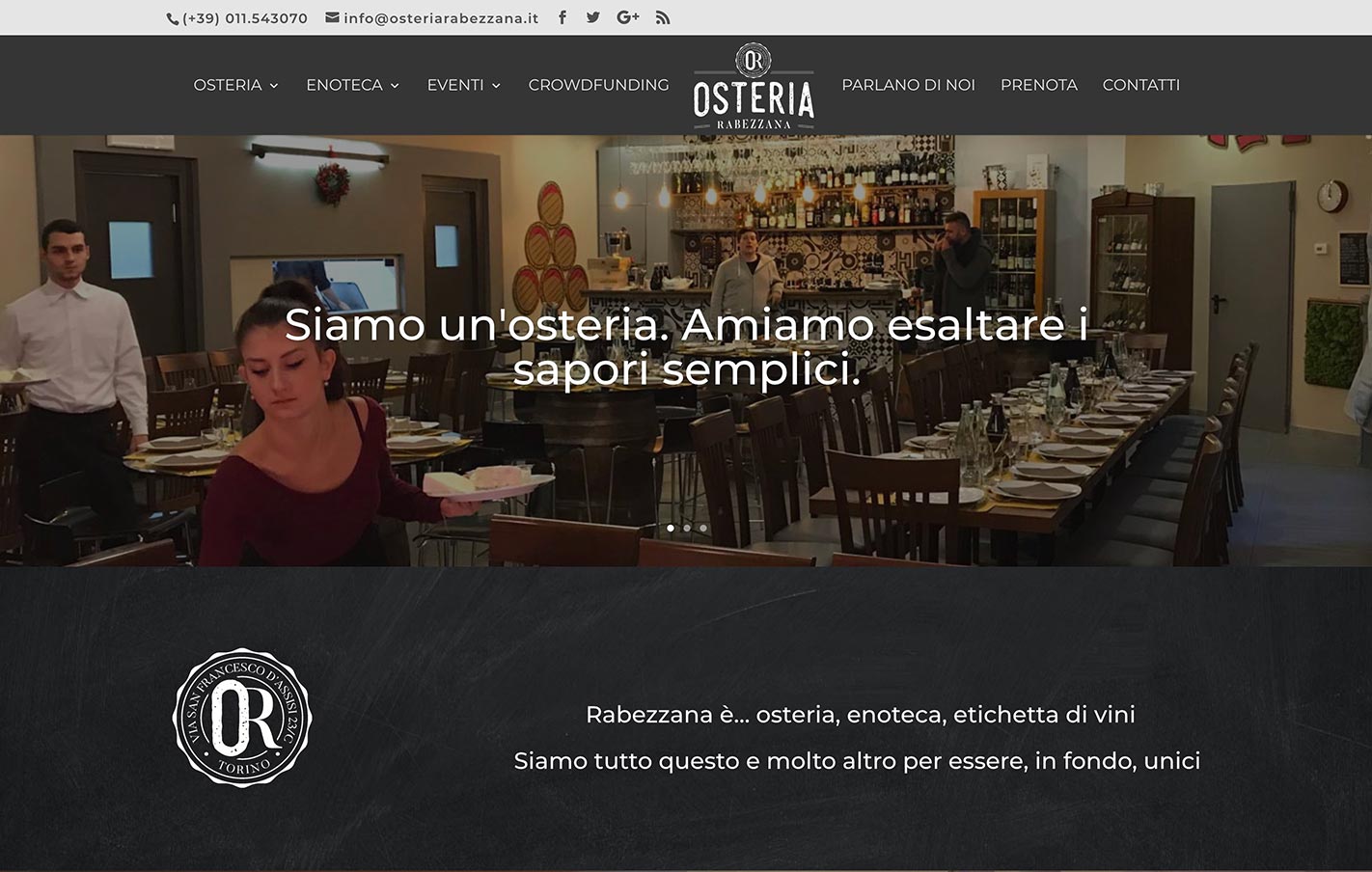 seo ricerche locali settore ristorazione ristoranti per sito osteria rabezzana